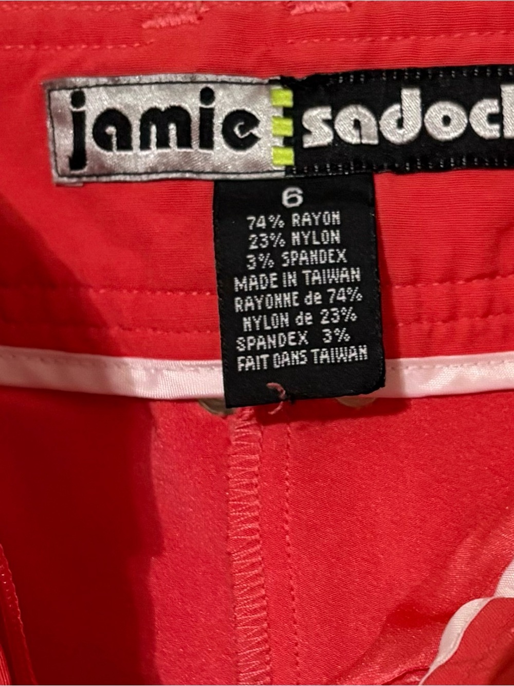 jamie sadock Deep Coral Active Skort with Pocket Accents - Picture 2 of 6